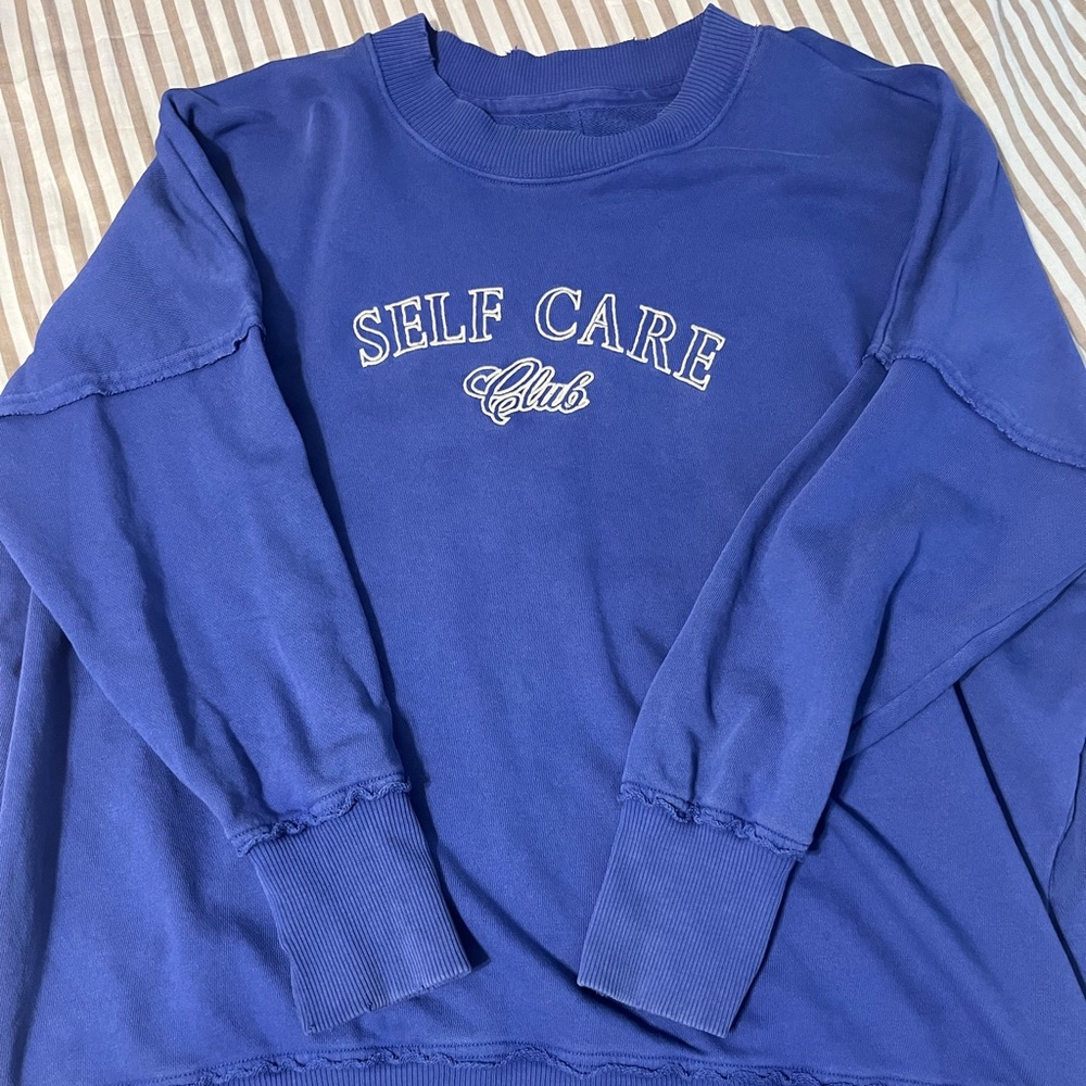 Aerie “Selfcare Club” Oversized Crew